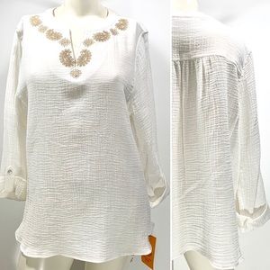 “Ruby Road” Tunic Top (Sz LP)